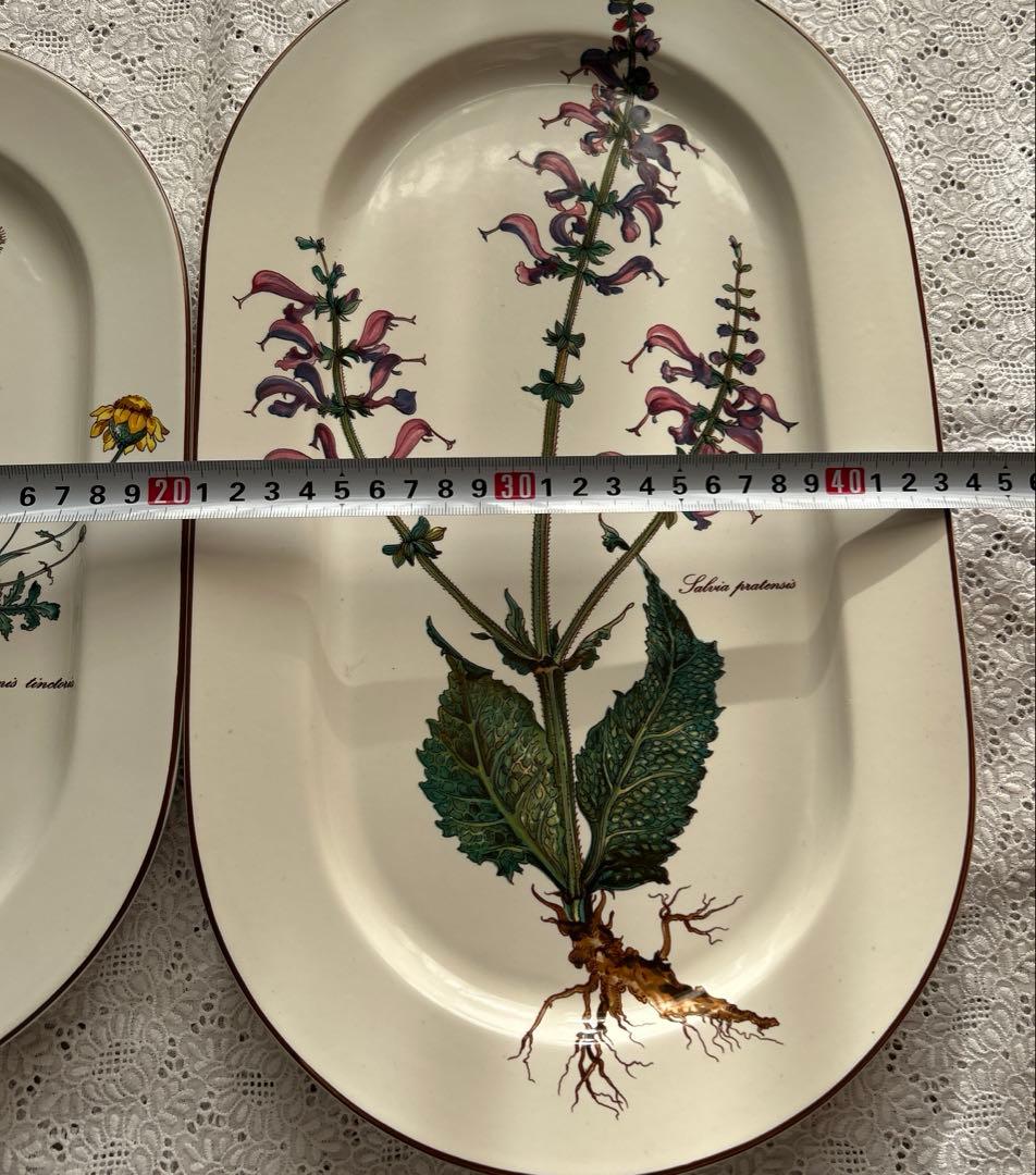 ヴィンテージ　レアビレロイボッホ ボタニカル　サービングプラッター　２枚組