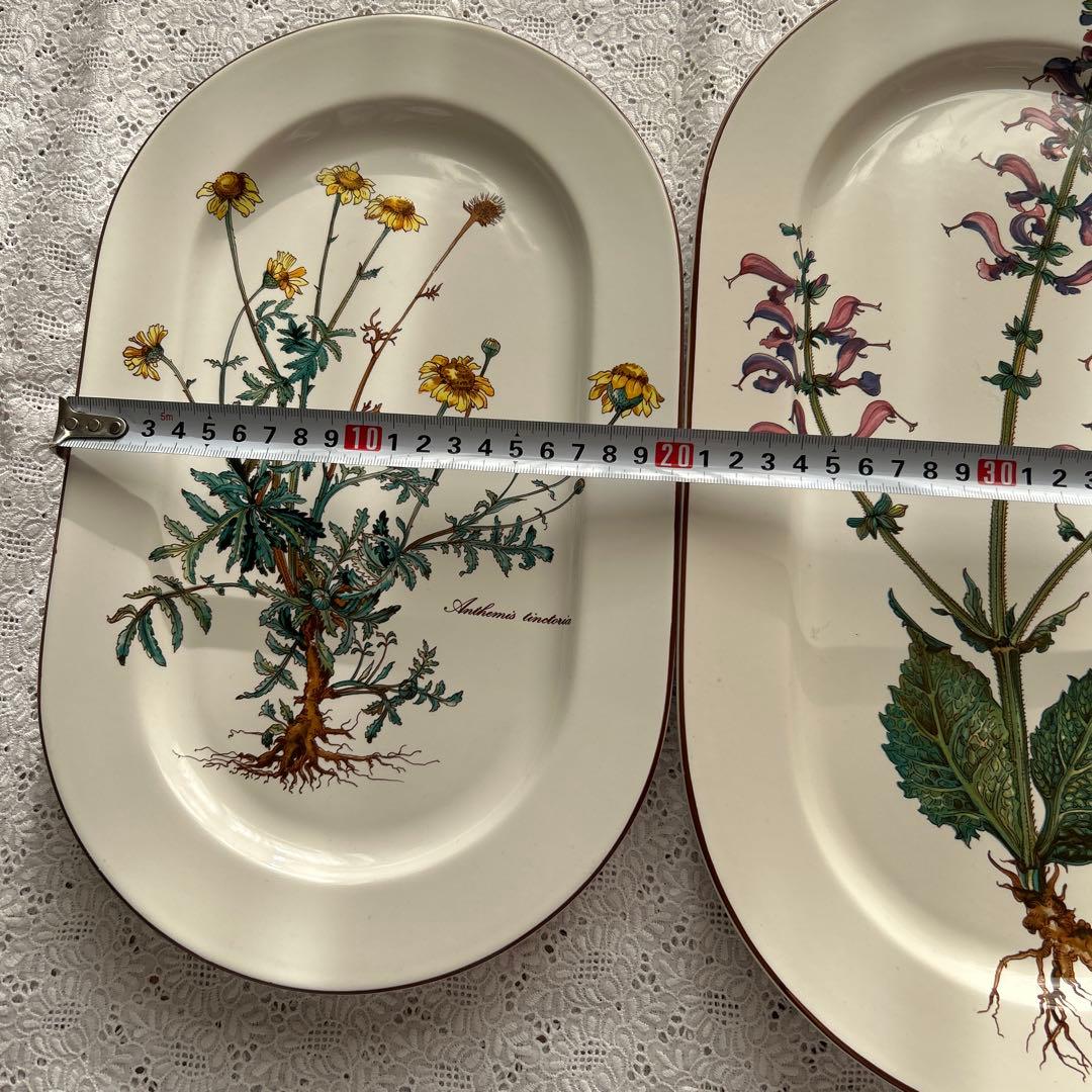 ヴィンテージ　レアビレロイボッホ ボタニカル　サービングプラッター　２枚組