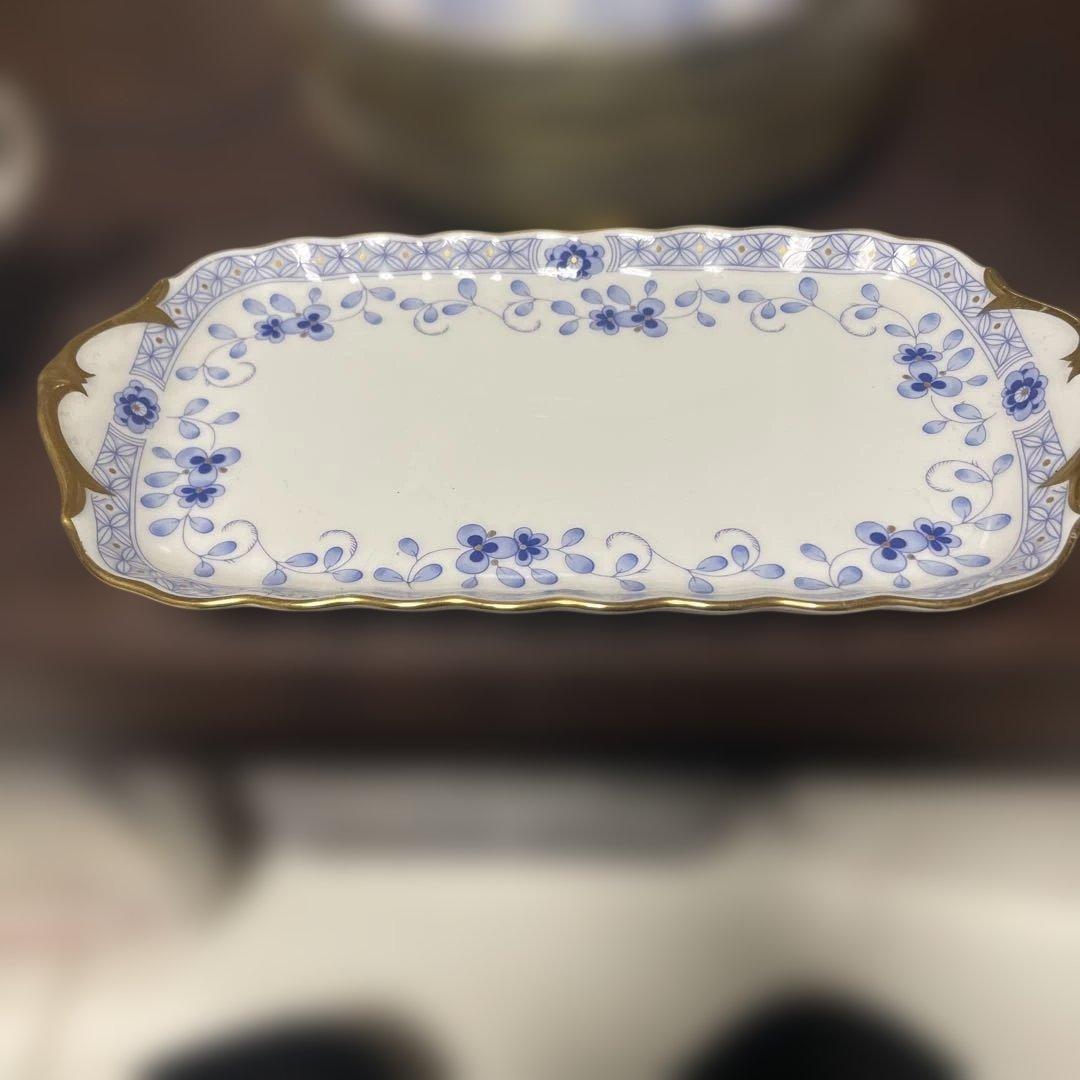 ナルミボーンチャイナ　【ケーキ皿6枚 ミルク　シュガー　プレートセット】