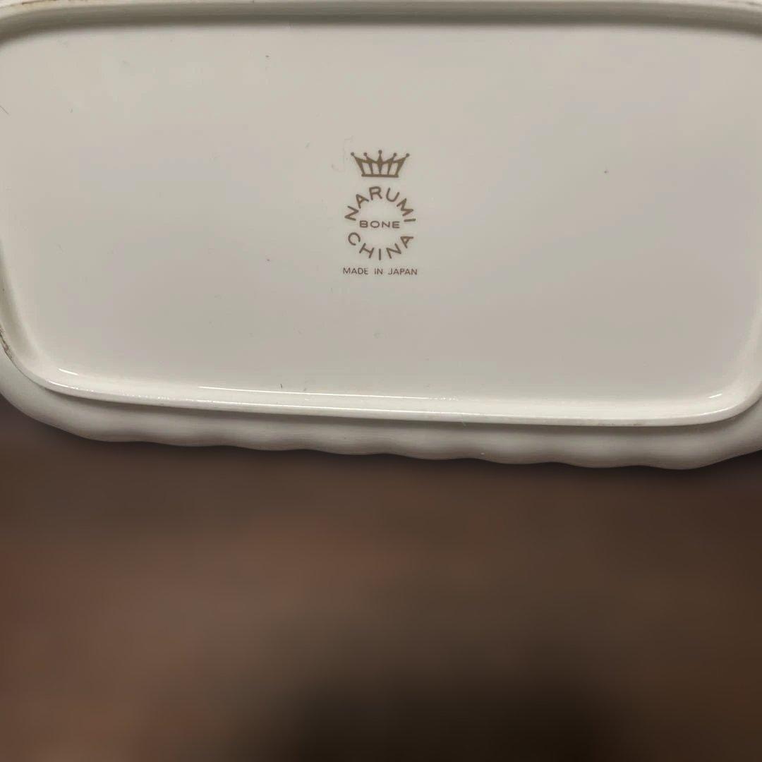 ナルミボーンチャイナ　【ケーキ皿6枚 ミルク　シュガー　プレートセット】