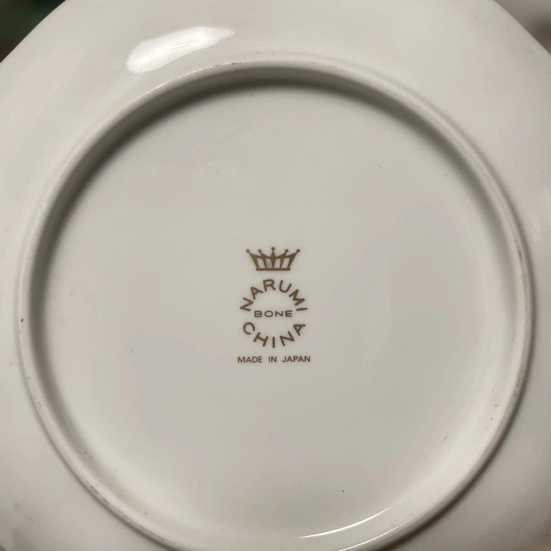 ナルミボーンチャイナ　【ケーキ皿6枚 ミルク　シュガー　プレートセット】