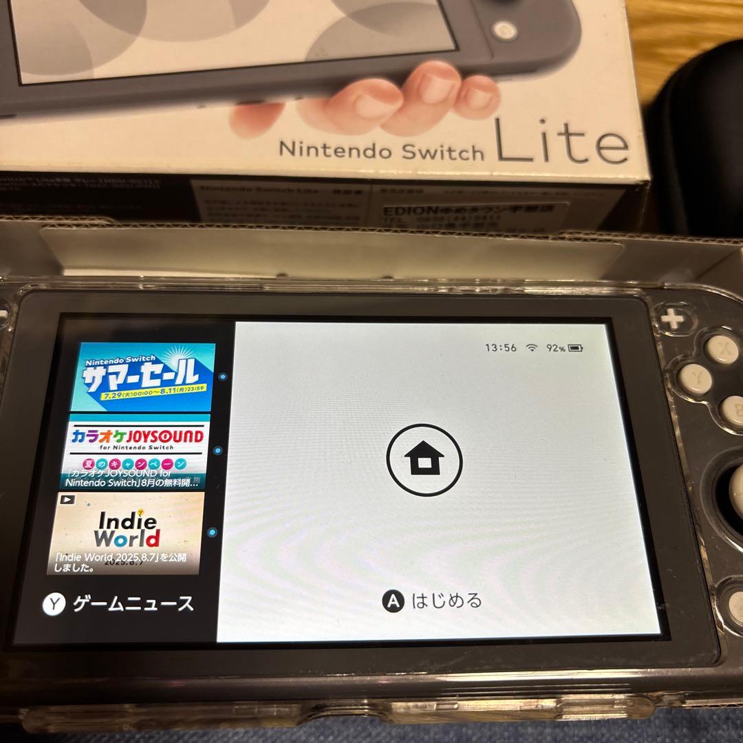 Nintendo Switch Lite グレー 本体 充電器・ケース・カバー