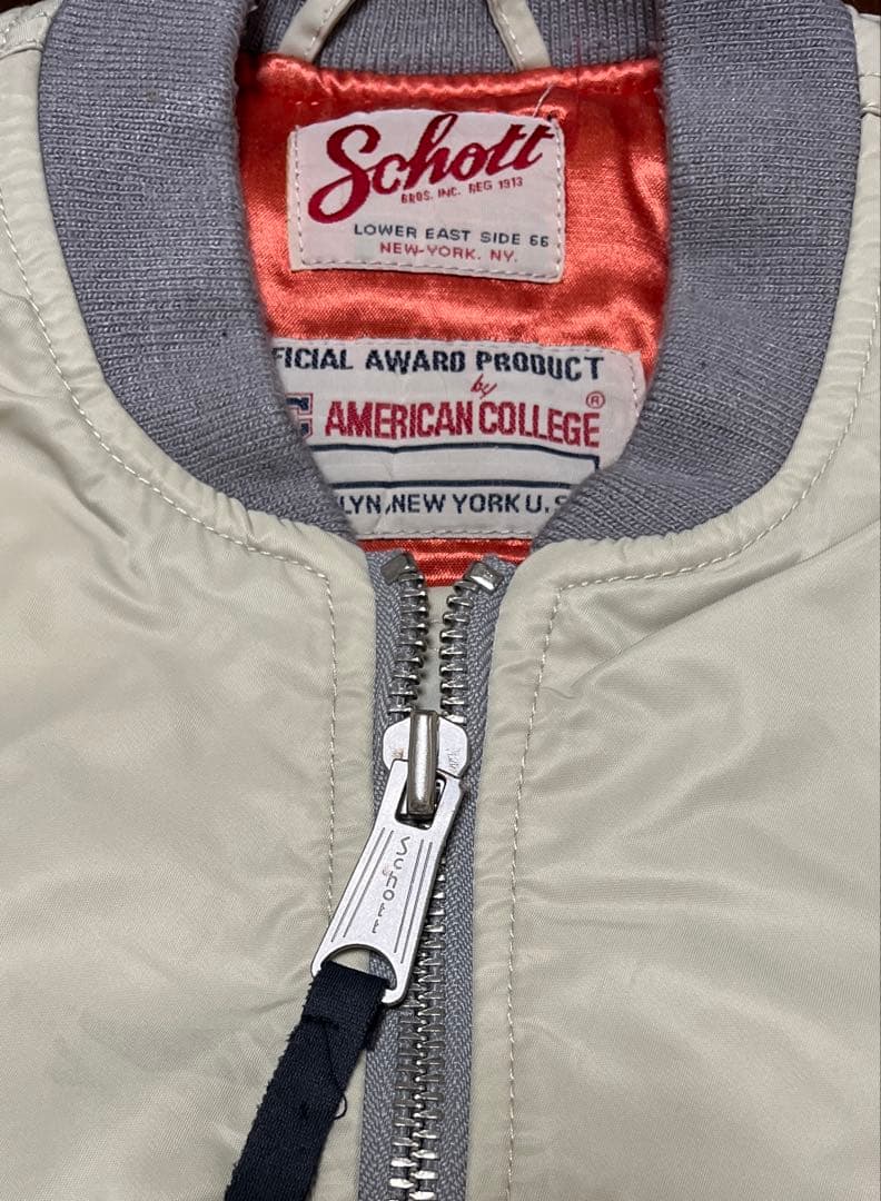 90年代 Schott ショット MA-1 フライトジャケット Sサイズ相当