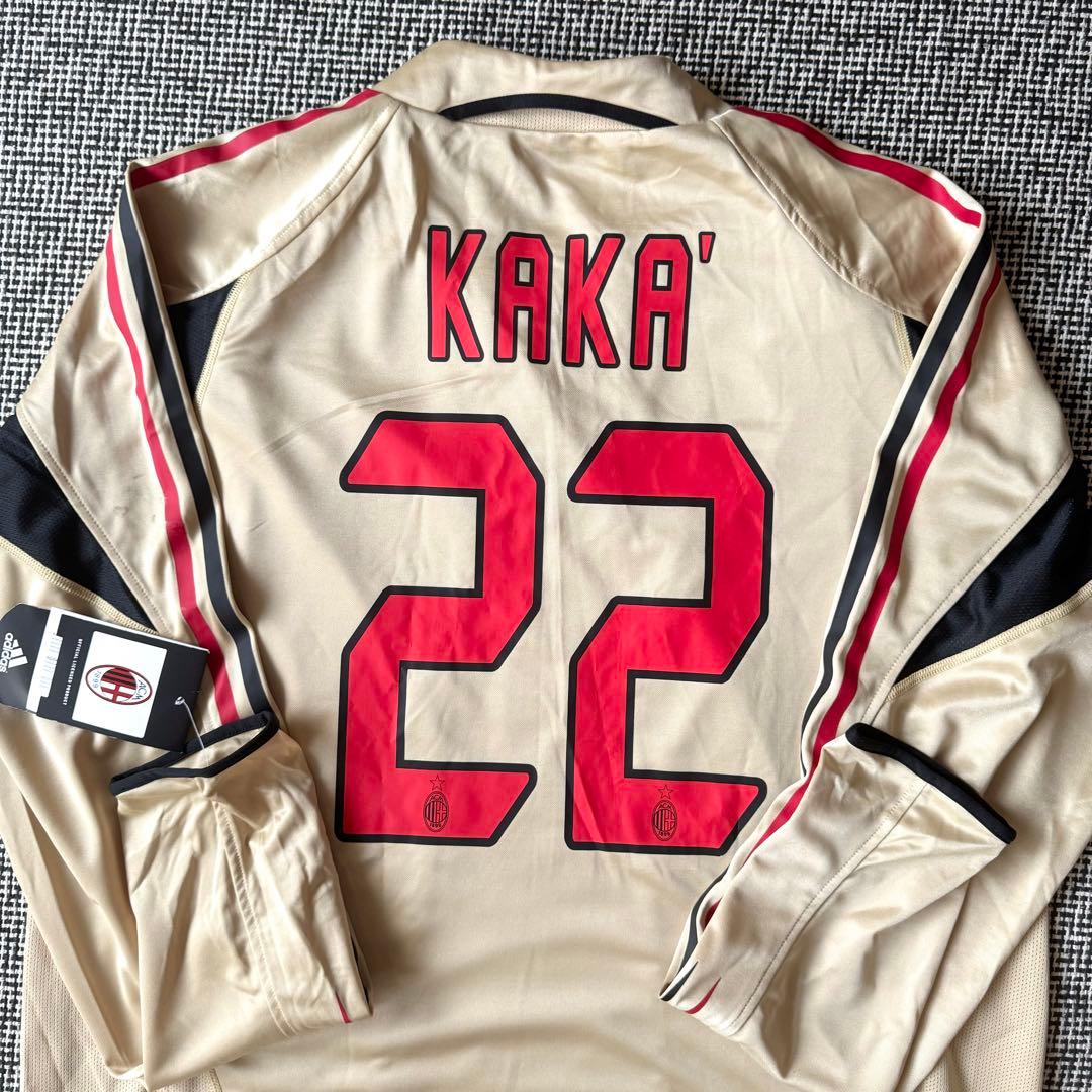 【選手支給用・タグ付き】カカ ＃２２ ACミラン ０４／０５（3rd）