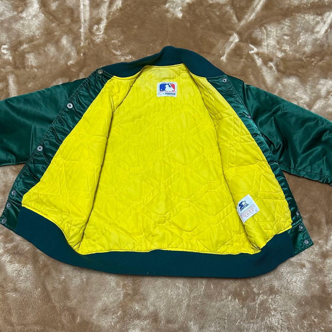 90sオークランドアスレチックス スターター スタジャン Mサイズ USA製