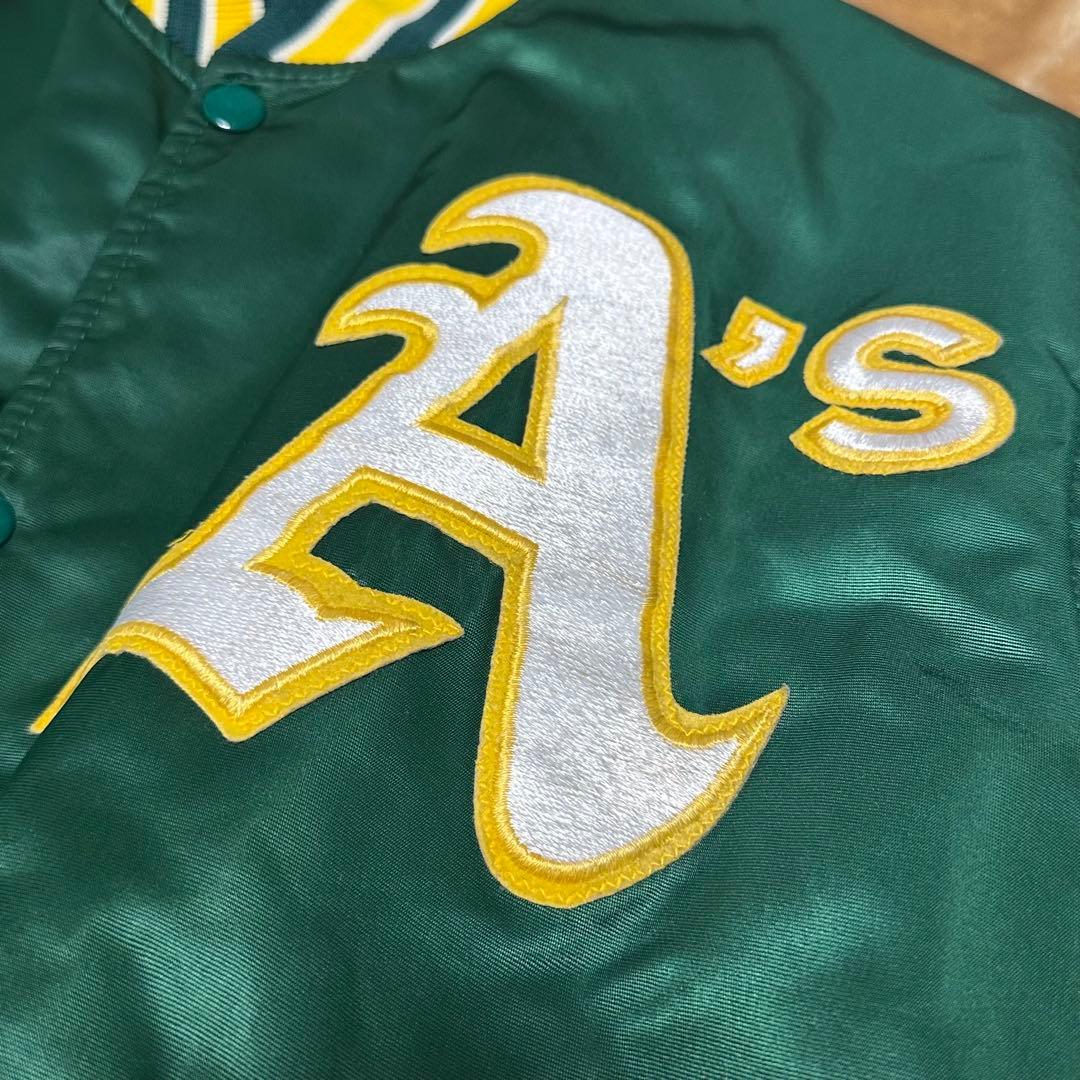 90sオークランドアスレチックス スターター スタジャン Mサイズ USA製