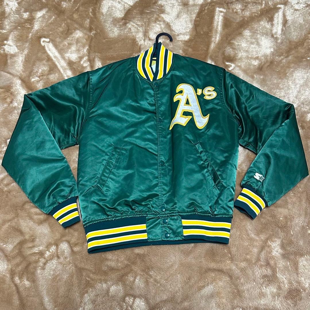 90sオークランドアスレチックス スターター スタジャン Mサイズ USA製