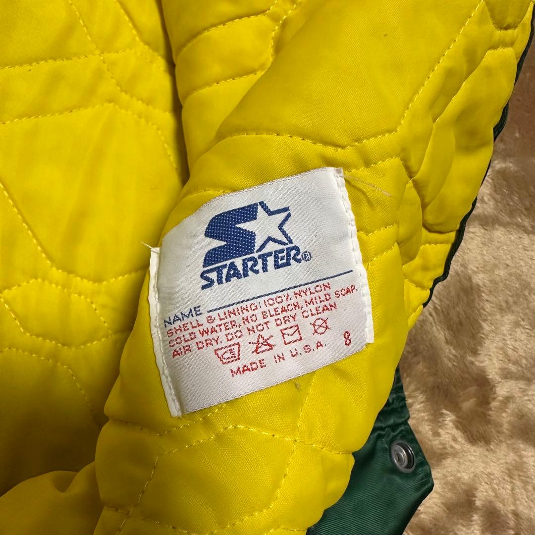 90sオークランドアスレチックス スターター スタジャン Mサイズ USA製