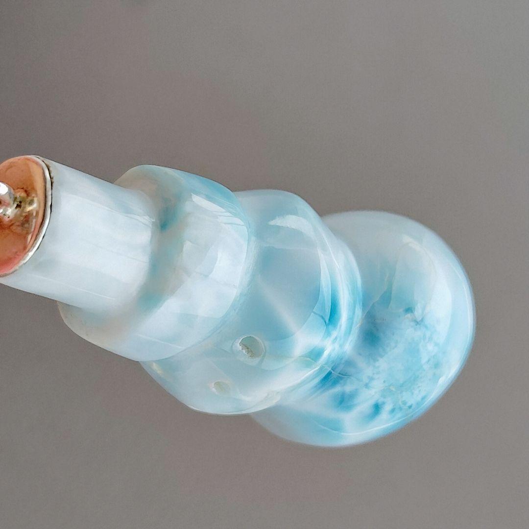 ラリマー トップクオリティ✨雪だるま チャーム 全体に美しいシャトヤンシー破格値