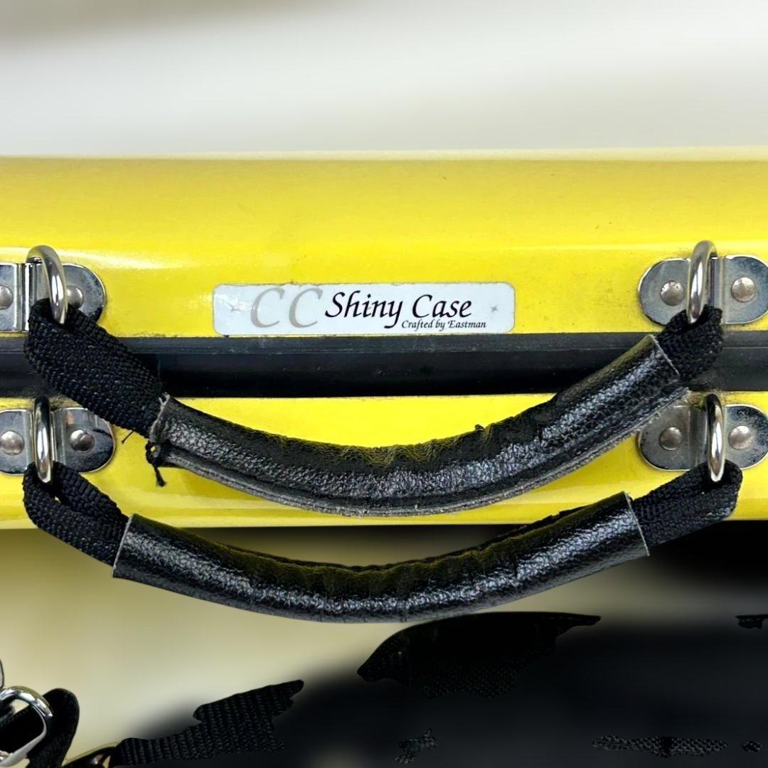 CCシャイニーケース　トランペットケース　イエロー　ストラップ付き　キズ有り