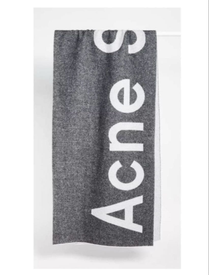 うさ木 アクネ ストゥディオズ Acne Studios ロゴ マフラー