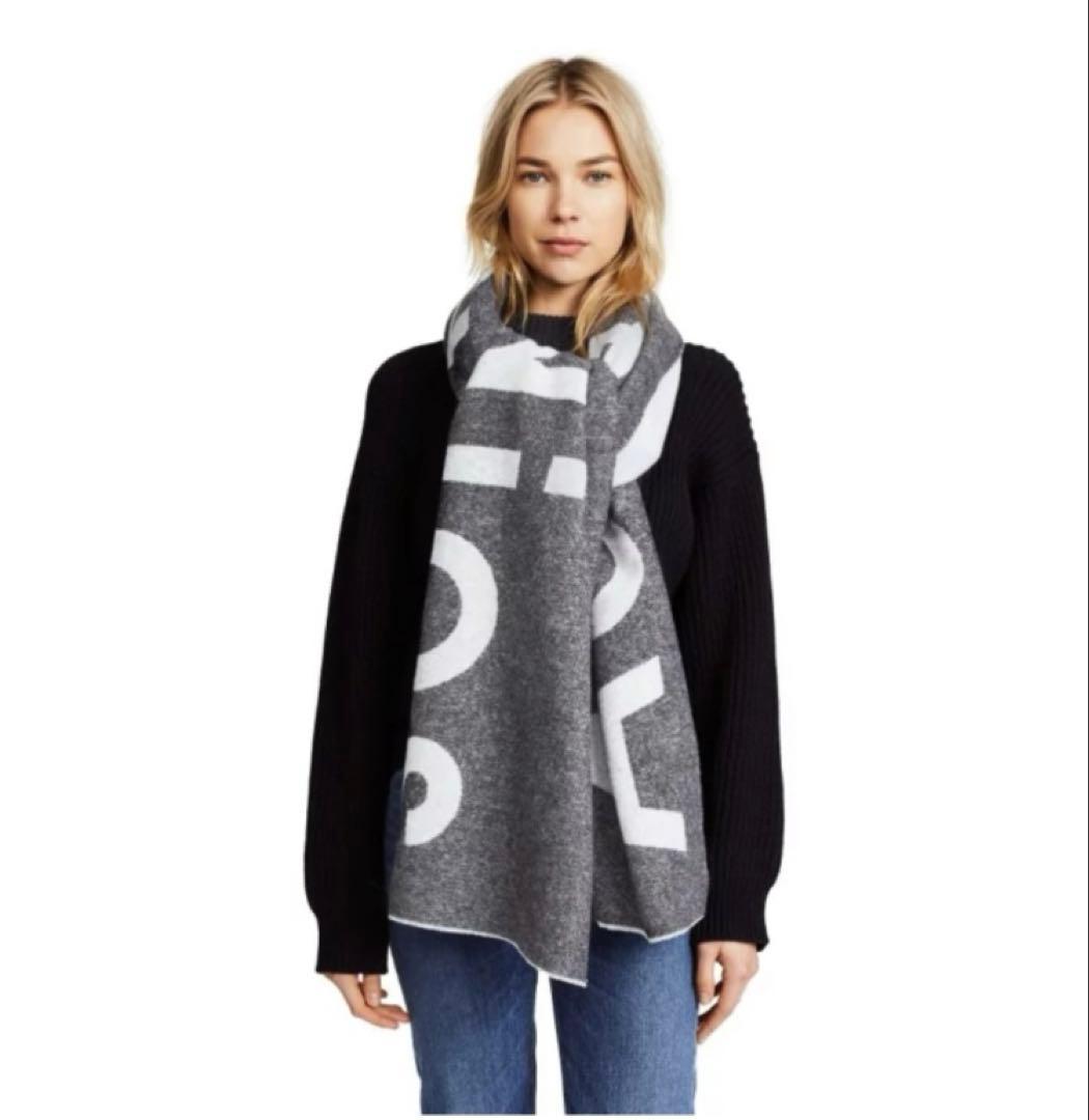 うさ木 アクネ ストゥディオズ Acne Studios ロゴ マフラー