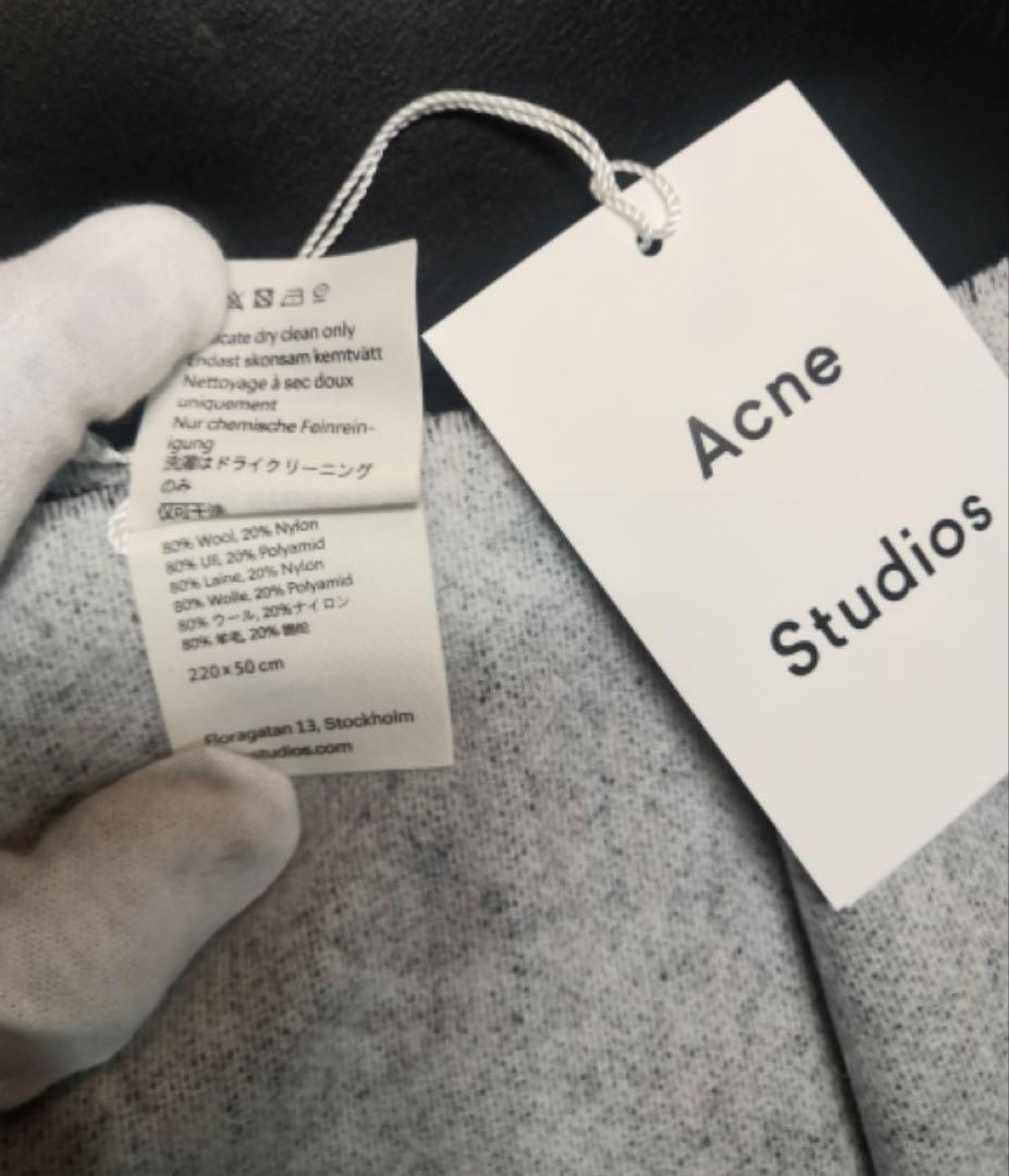 うさ木 アクネ ストゥディオズ Acne Studios ロゴ マフラー