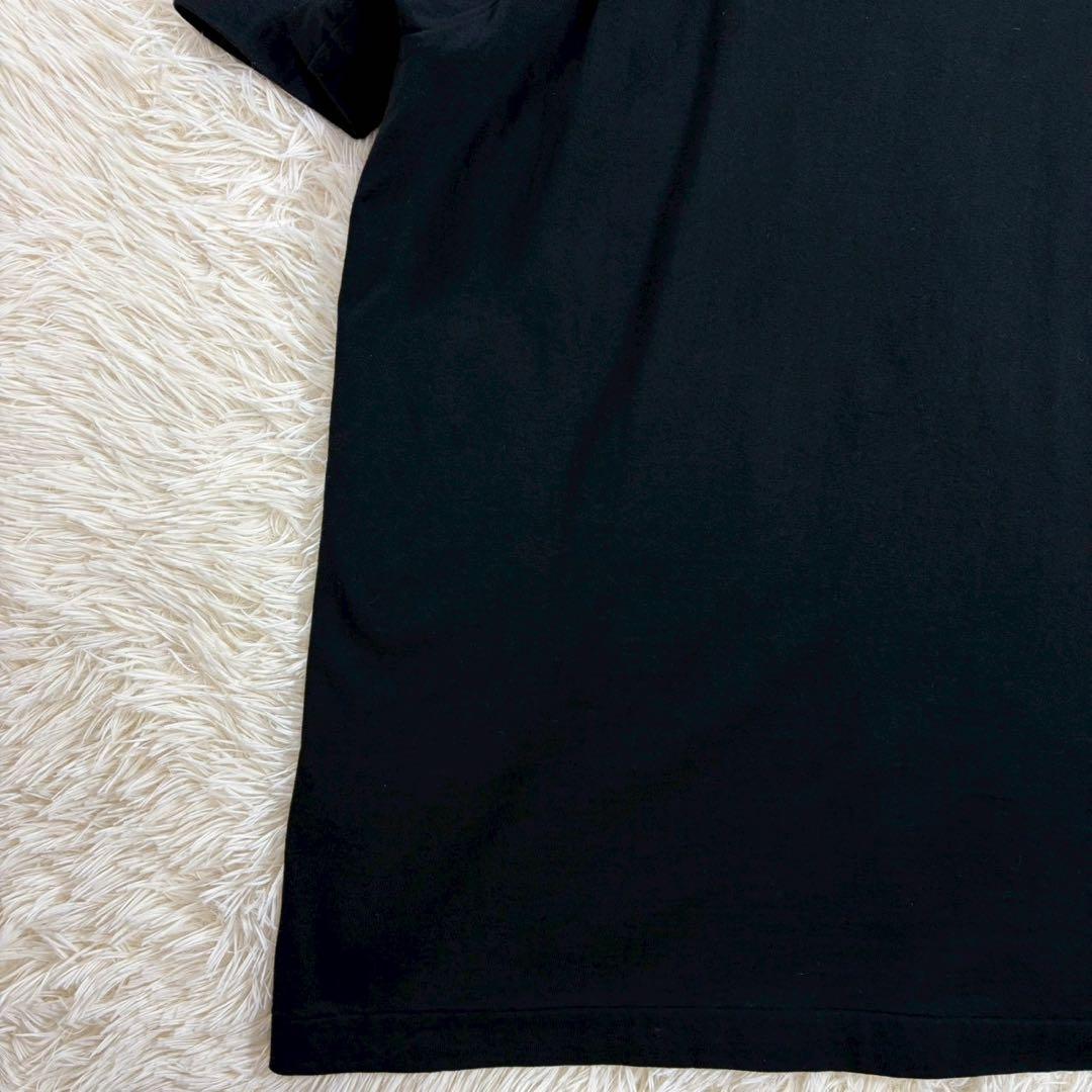 コムデギャルソンオムプリュス 刺繍Tシャツ 花柄 黒 L 日本製 AD2021