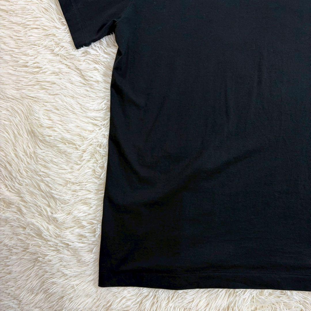 コムデギャルソンオムプリュス 刺繍Tシャツ 花柄 黒 L 日本製 AD2021