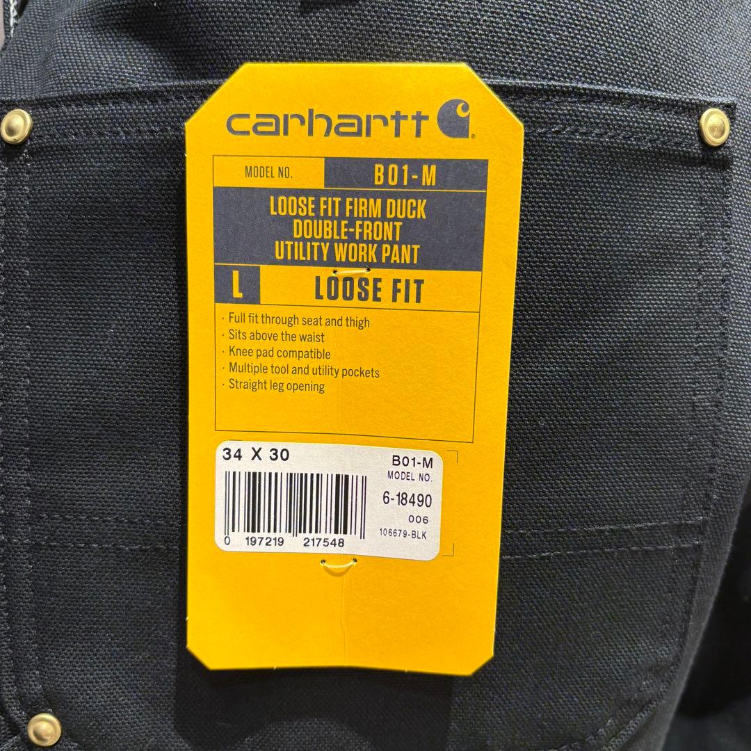 【送料無料】新品未使用タグ付き Carhartt カーハートダブルニー34×30