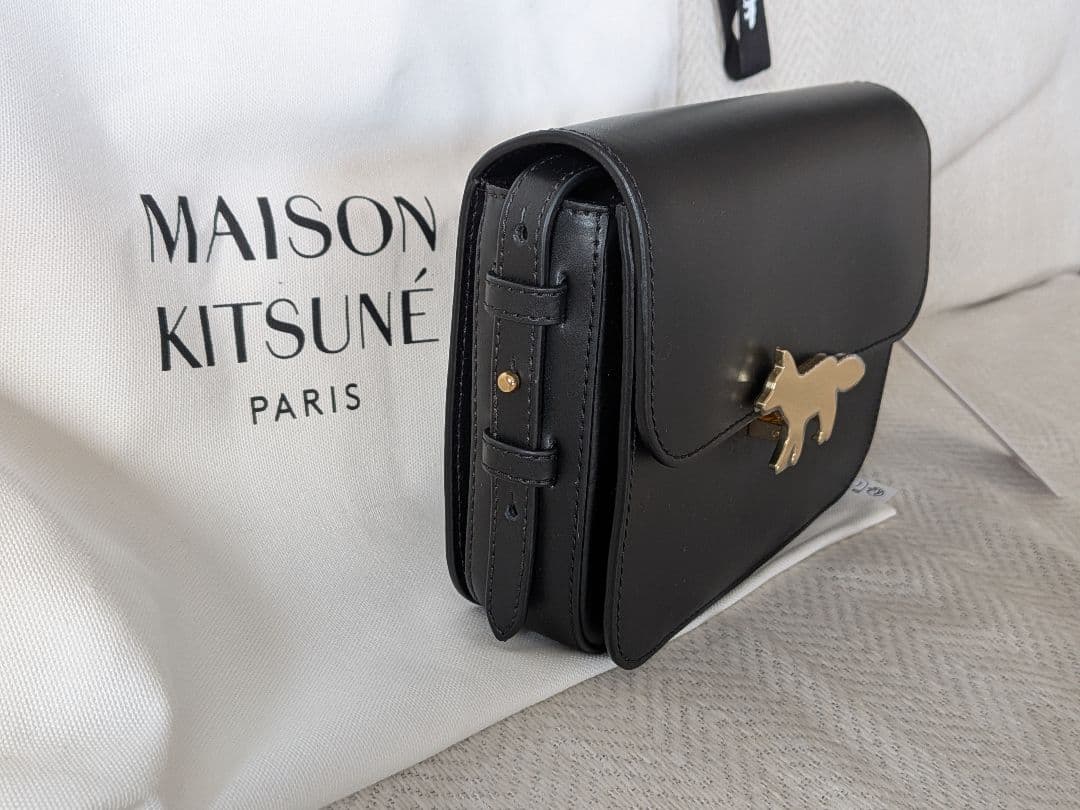 メゾンキツネ　EDIE BAG エディバック　Maison Kitsune　黒
