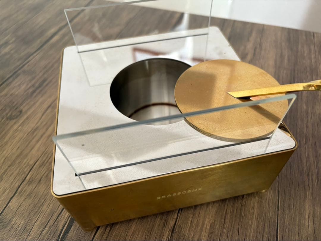 BRASSCENE バイオエタノールランプ　(エタノール•箱無し、本体のみ)