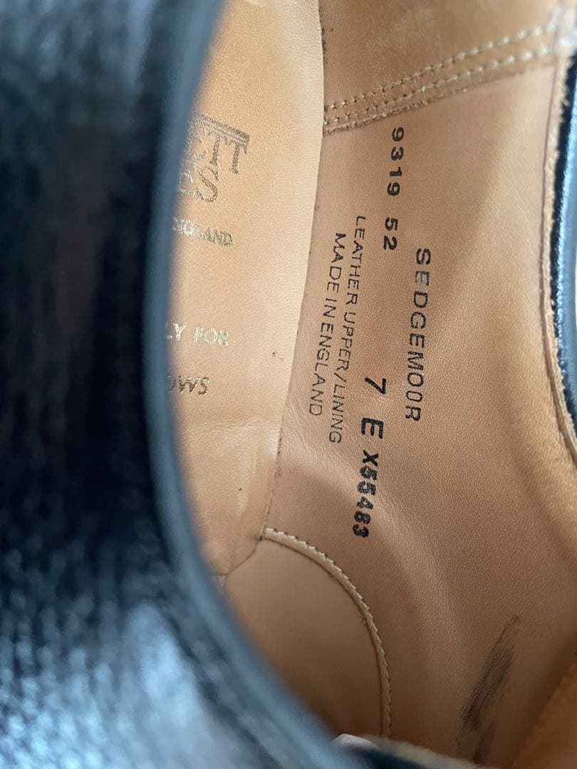 Crockett & Jones Sedgemoor 7 E ブラック