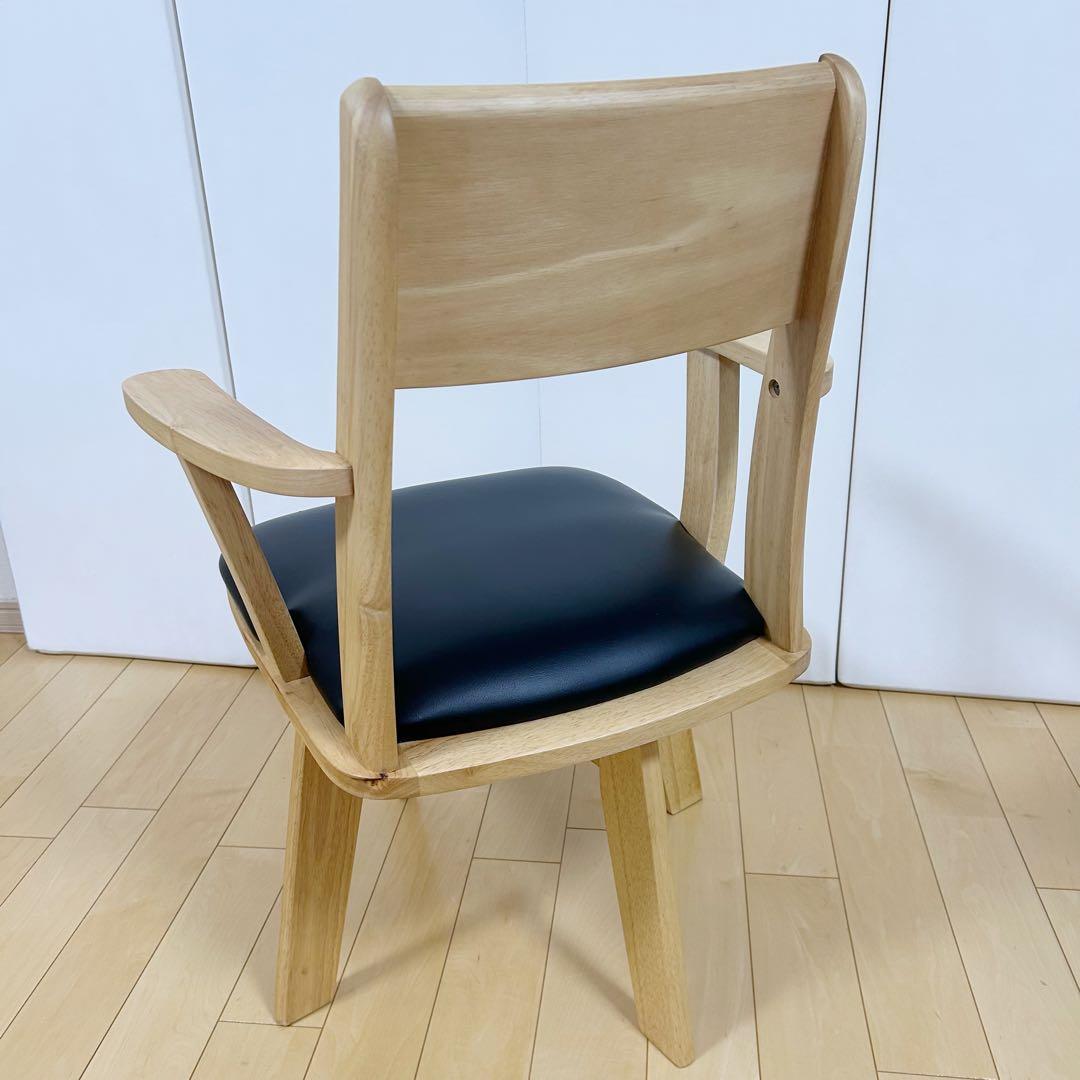 タマリビング ジャワ　ダイニングチェア 360度回転 アーム付き　回転チェア美品