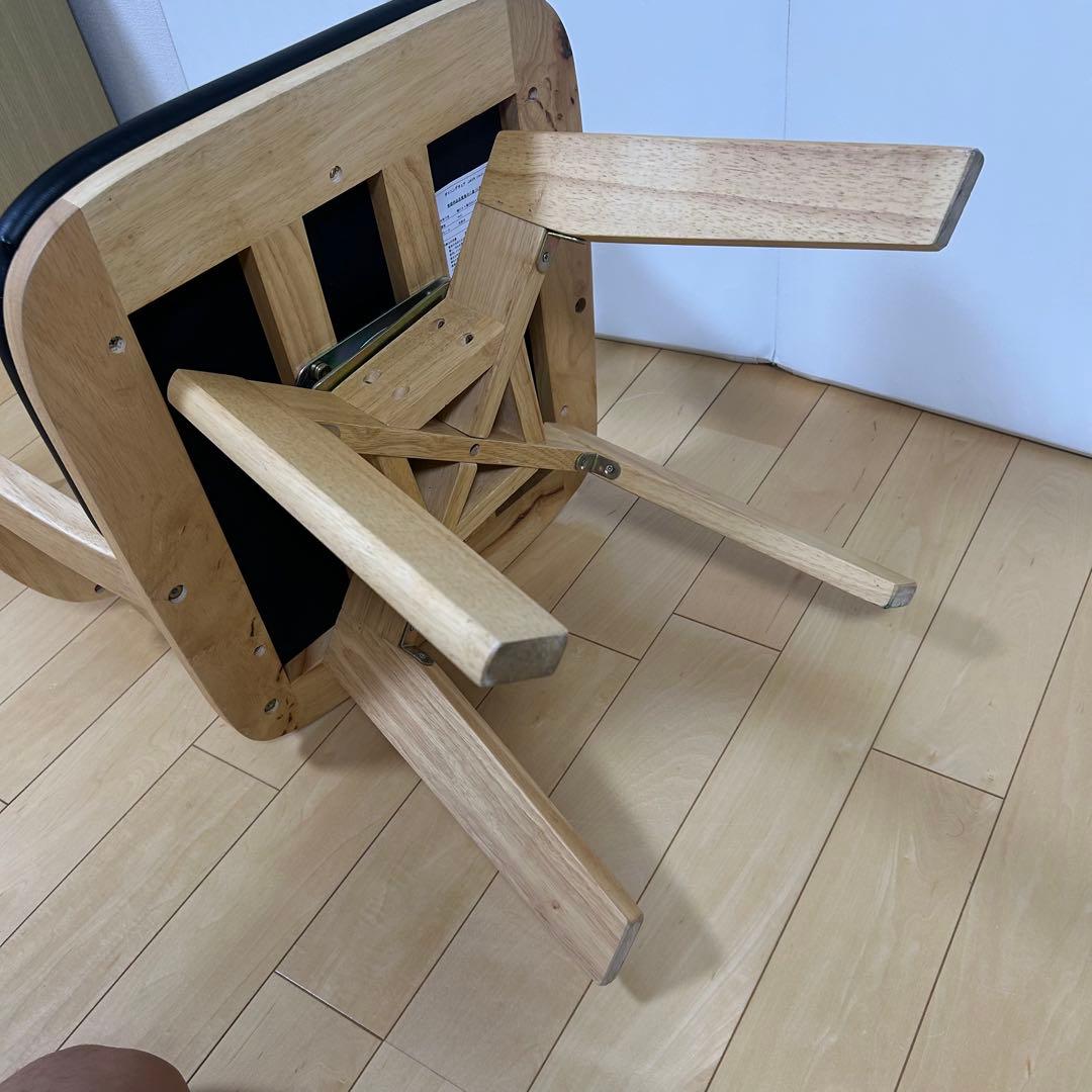 タマリビング ジャワ　ダイニングチェア 360度回転 アーム付き　回転チェア美品