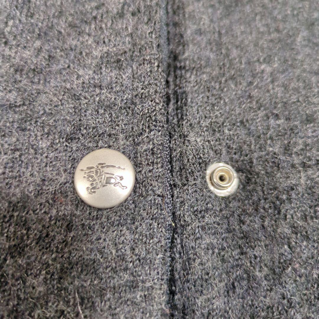 【希少】バーバリーブルーレーベル　スタジャン　フード　チェック　ホースロゴ刺繍