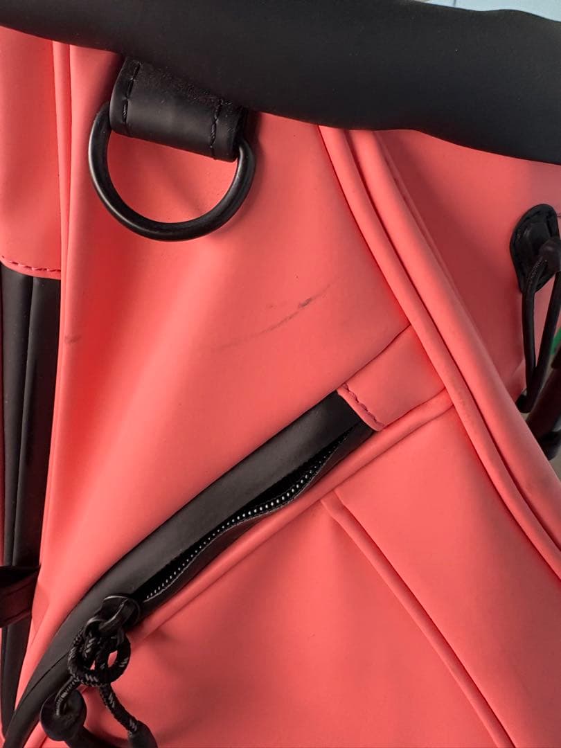 babu-uuuumonzee モンジーキャディバッグ　サーモンピンク