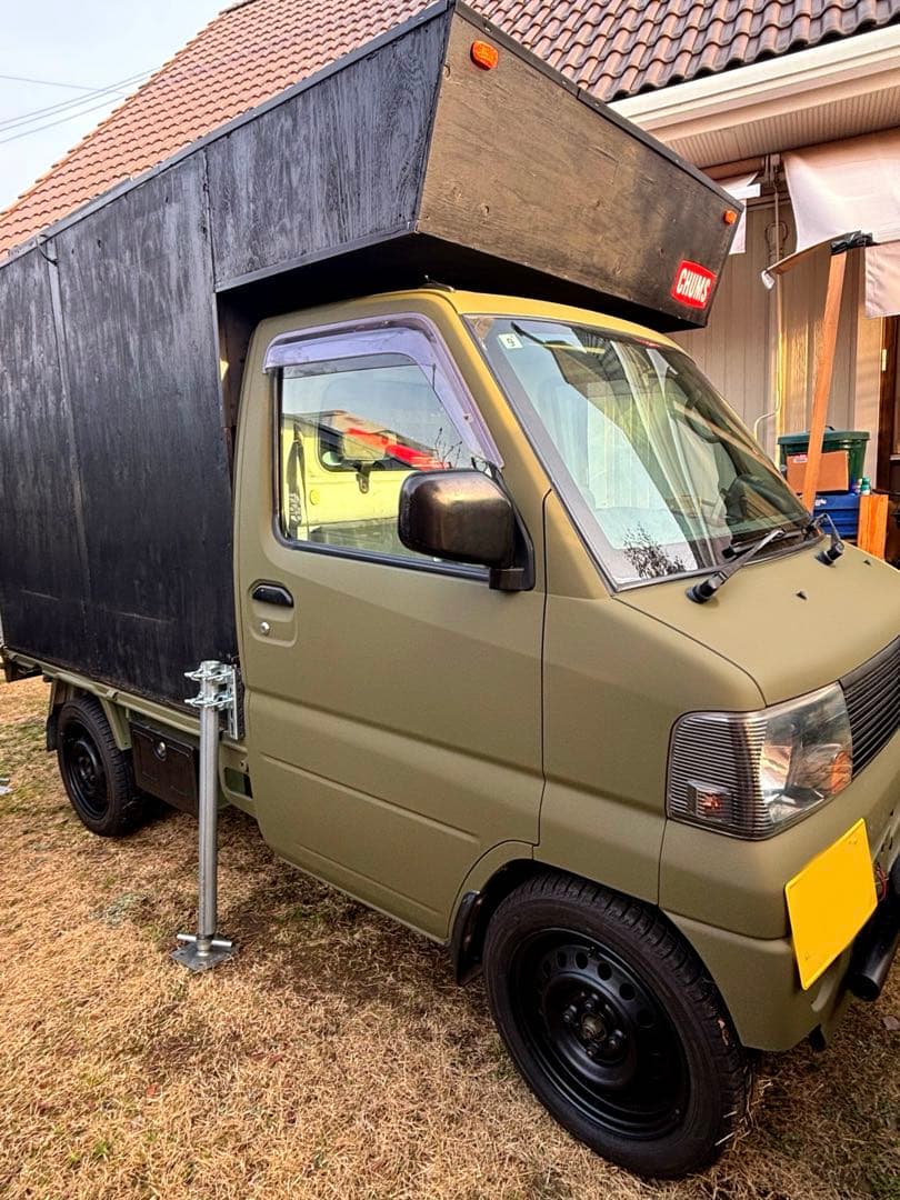 エンジンリフレッシュ済トラキャン5速マニュアル4WD移動販売車キッチンカー軽トラ