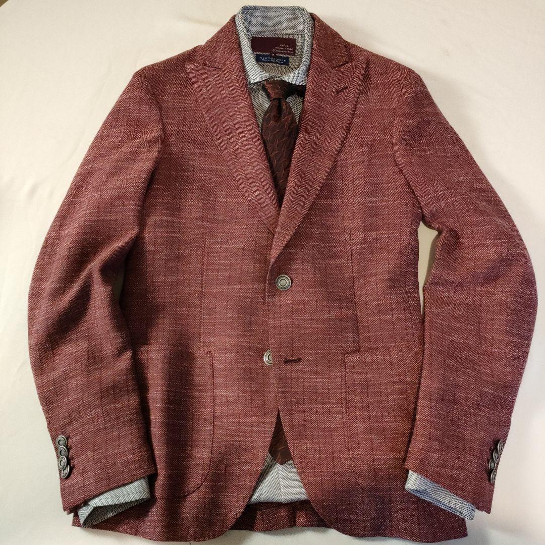 MESSAGERIE 新品未使用　ボルドー　ワイン　ジャケット　ブレザー　シャツ