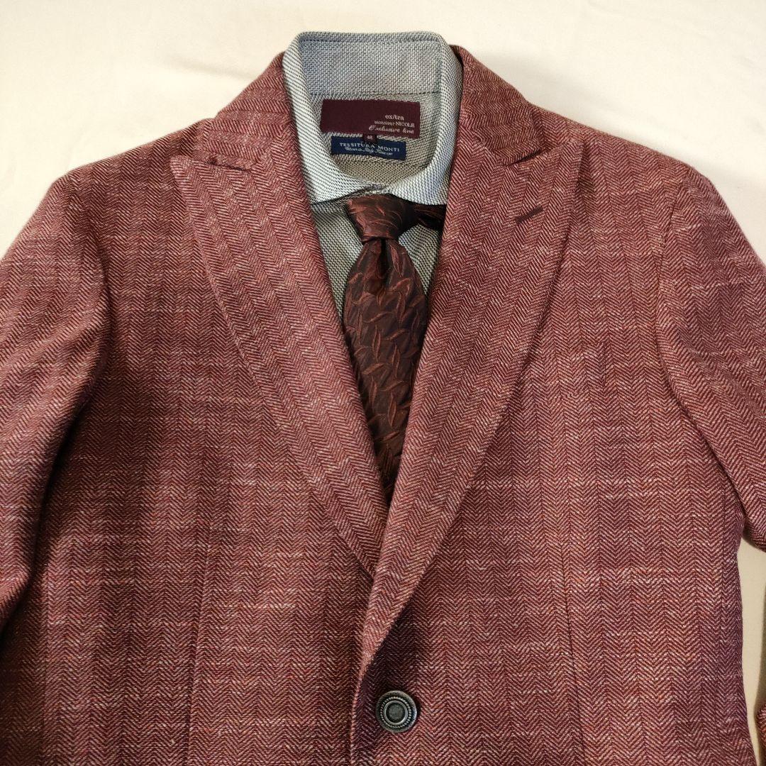 MESSAGERIE 新品未使用　ボルドー　ワイン　ジャケット　ブレザー　シャツ