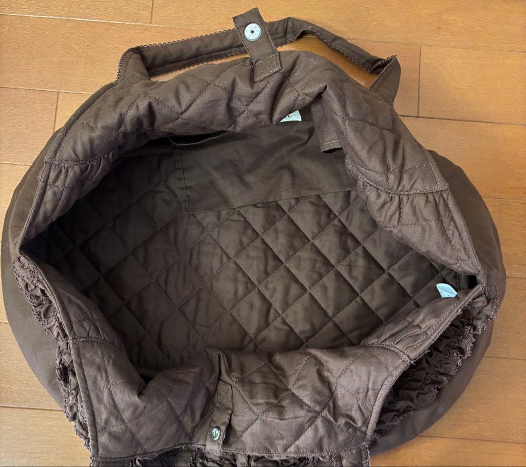 新品☆ ピンクハウスのピコフリル＆ピコレース付リボントートバッグ