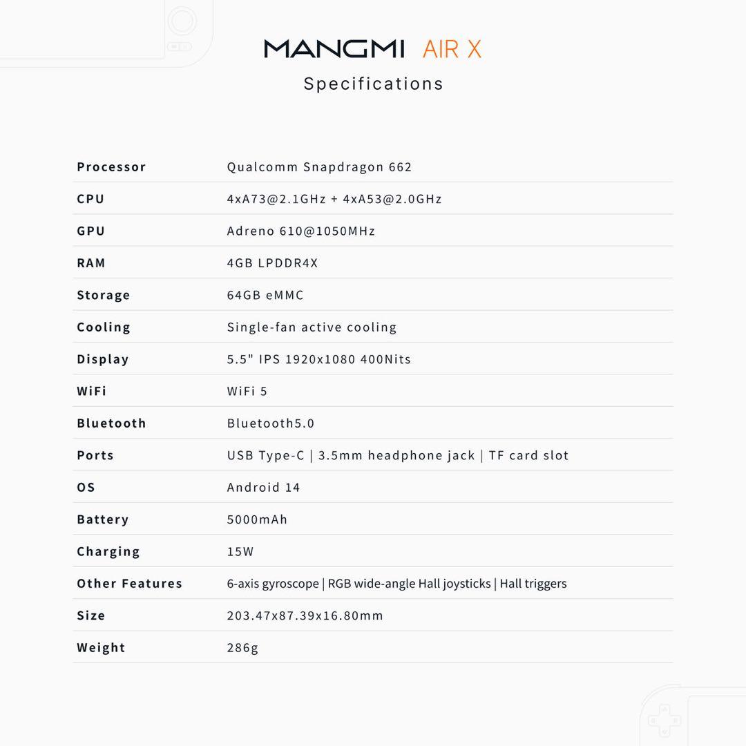 MANGMI AIR X Retro GB 未開封新品