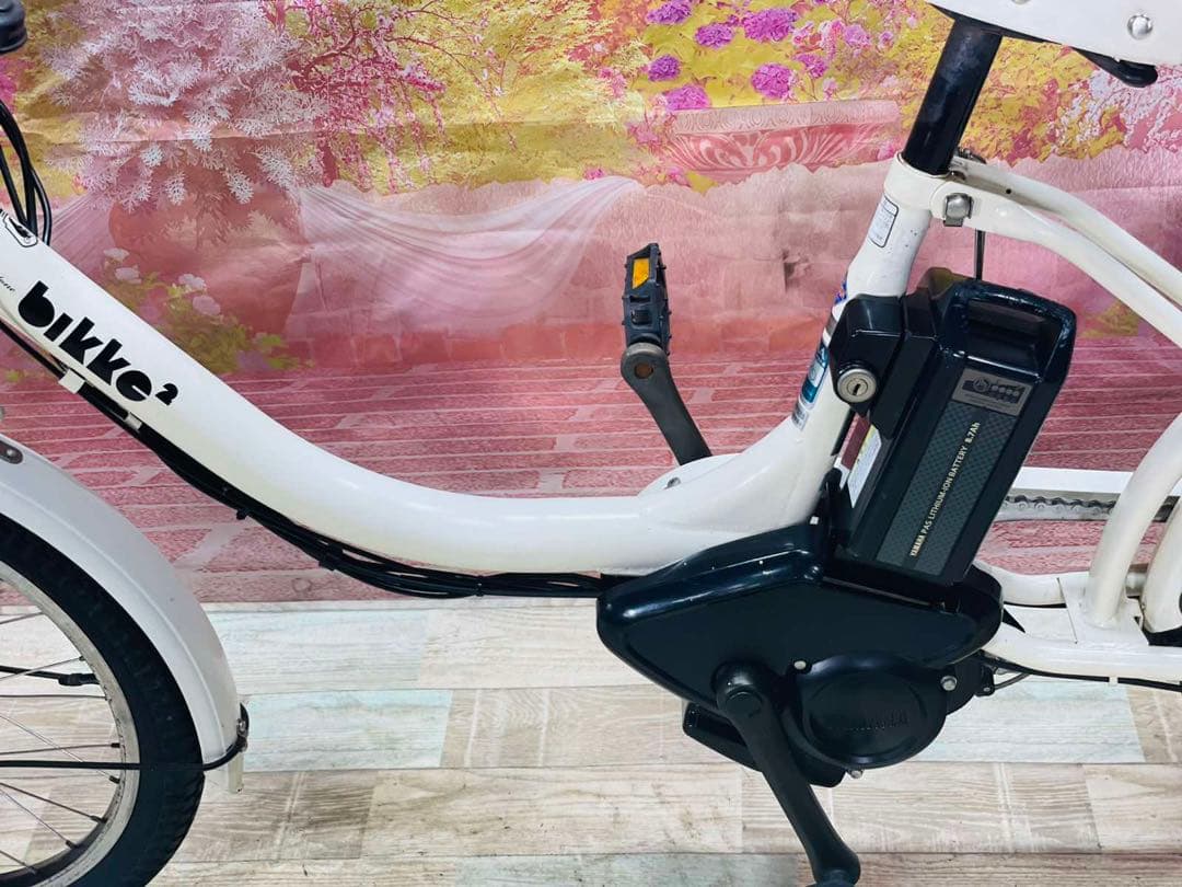 K2451 電動自転車ブリヂストン ビッケ 子供乗せ 20インチ ホワイト