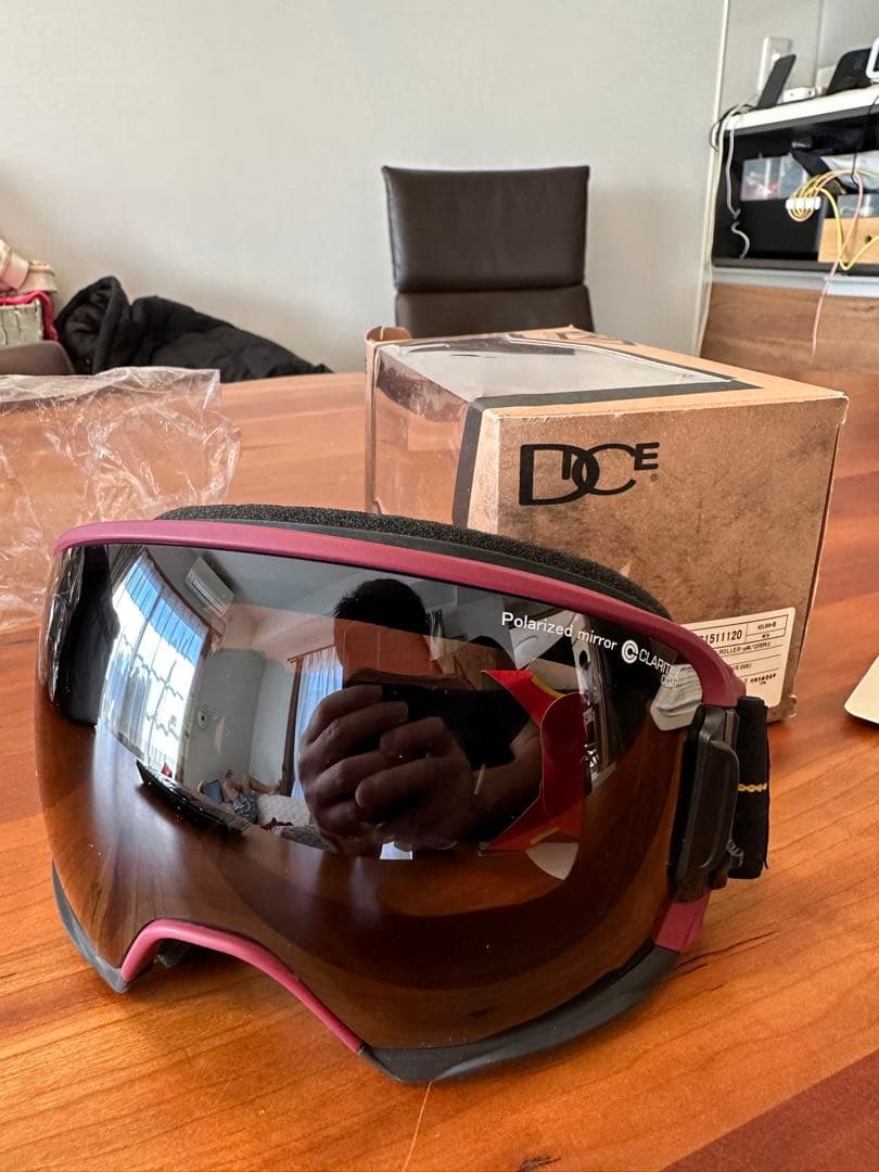 【試着のみ・タグ付き】DICE HIGH ROLLER ゴーグル 偏光レンズ