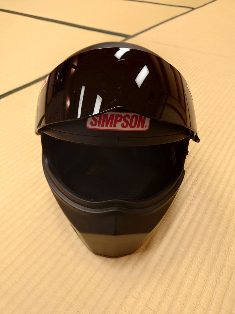 SIMPSON BANDIT マットブラック 57cm クリアシールド付き