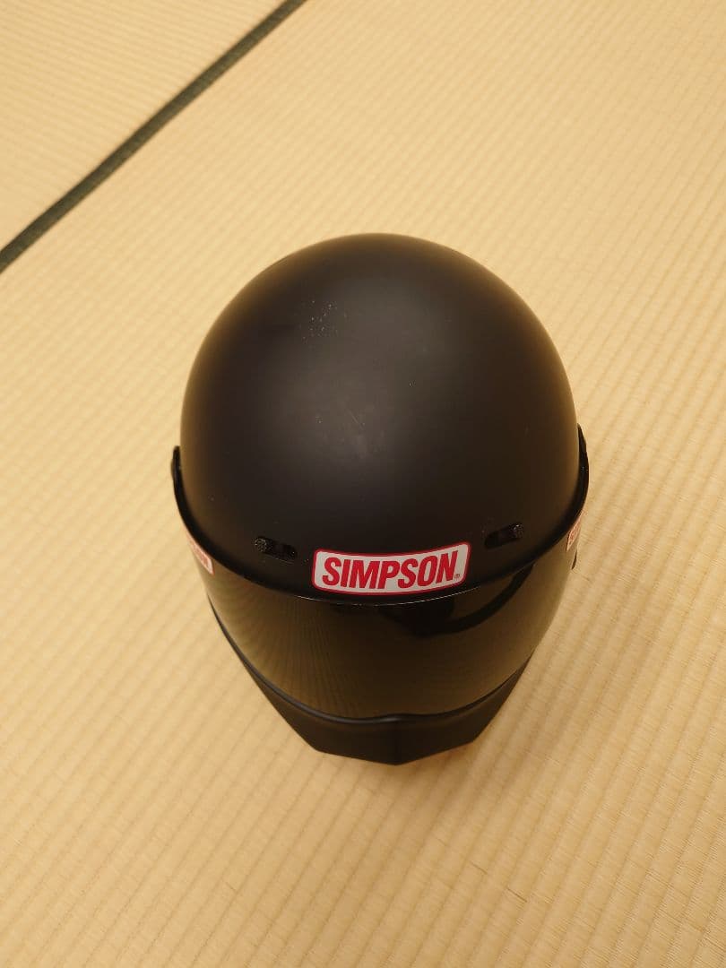 SIMPSON BANDIT マットブラック 57cm クリアシールド付き