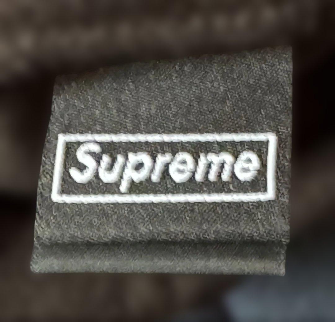 新品 supreme x newera logo beanie black