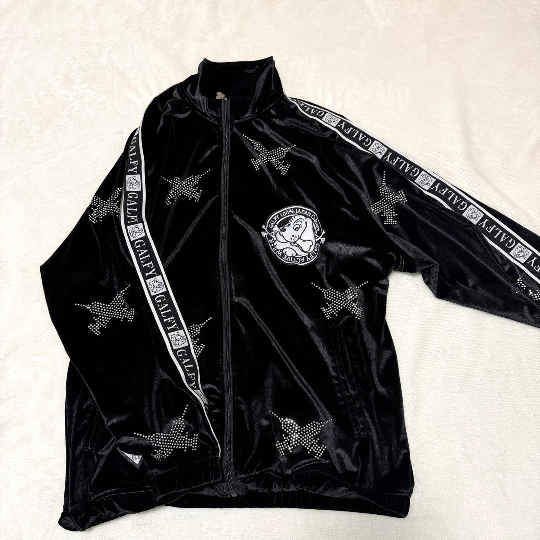 GALFY ガルフィー ピカピカ注射器 黒 ベロアジャージ 上セットアップ