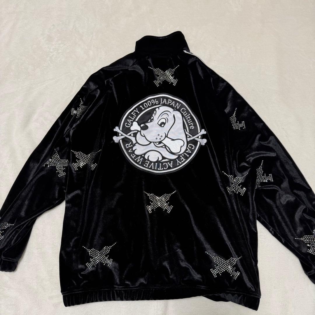 GALFY ガルフィー ピカピカ注射器 黒 ベロアジャージ 上セットアップ