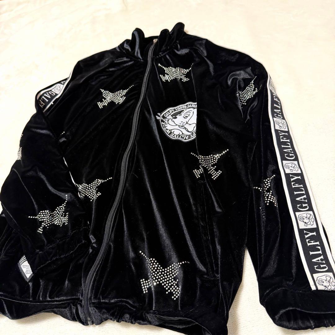 GALFY ガルフィー ピカピカ注射器 黒 ベロアジャージ 上セットアップ