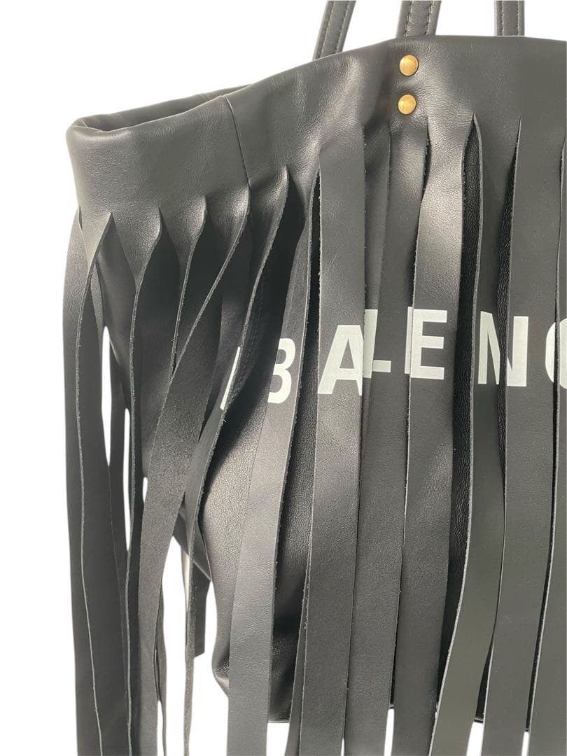 BALENCIAGA フリンジ レザー ランドリーカバ トートバッグ