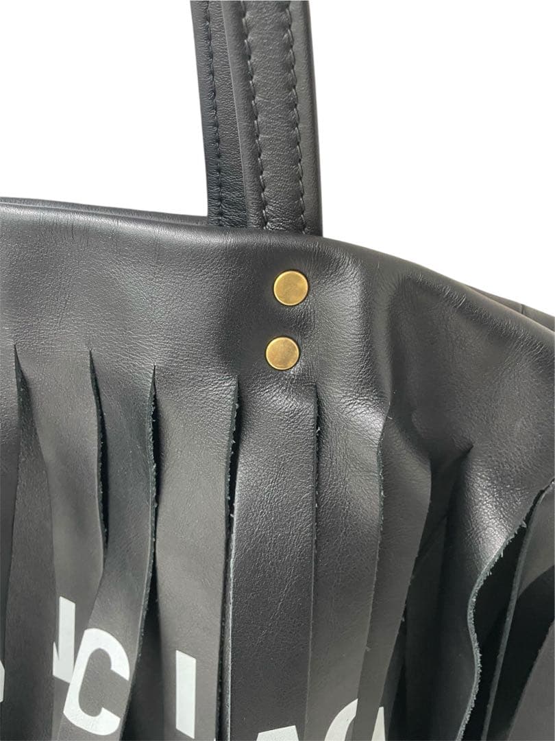 BALENCIAGA フリンジ レザー ランドリーカバ トートバッグ