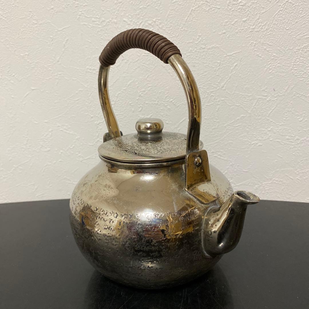 煎茶道具 燻銀 銅瓶 湯沸 急須