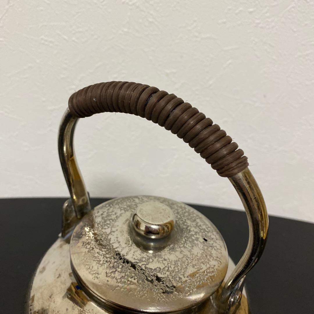 煎茶道具 燻銀 銅瓶 湯沸 急須