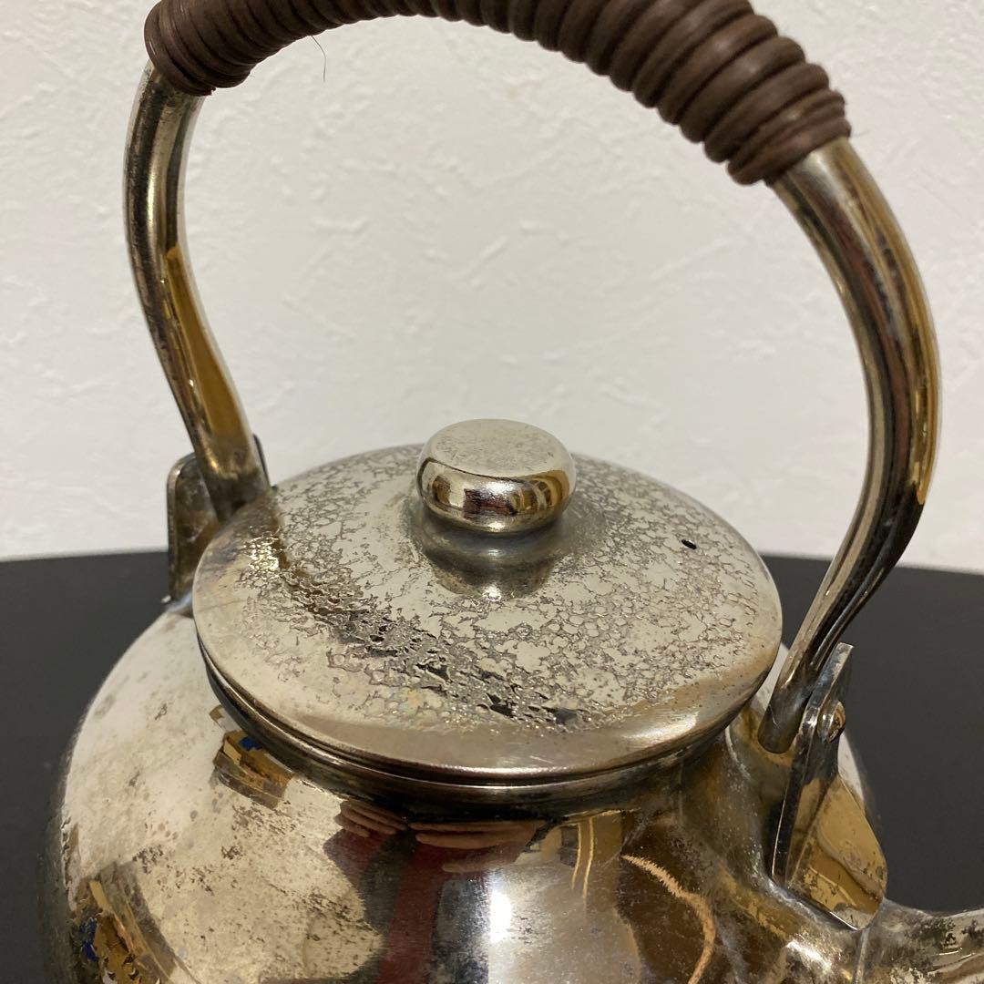 煎茶道具 燻銀 銅瓶 湯沸 急須