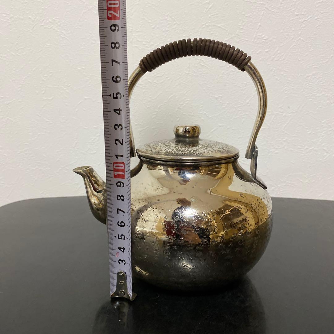 煎茶道具 燻銀 銅瓶 湯沸 急須