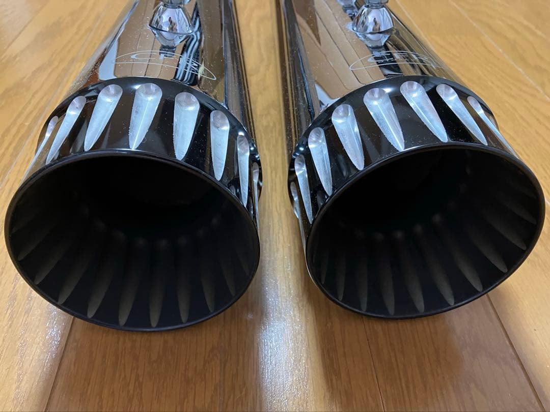 ハーレー マフラー CFR 4.5インチ スリップオンマフラー クローム