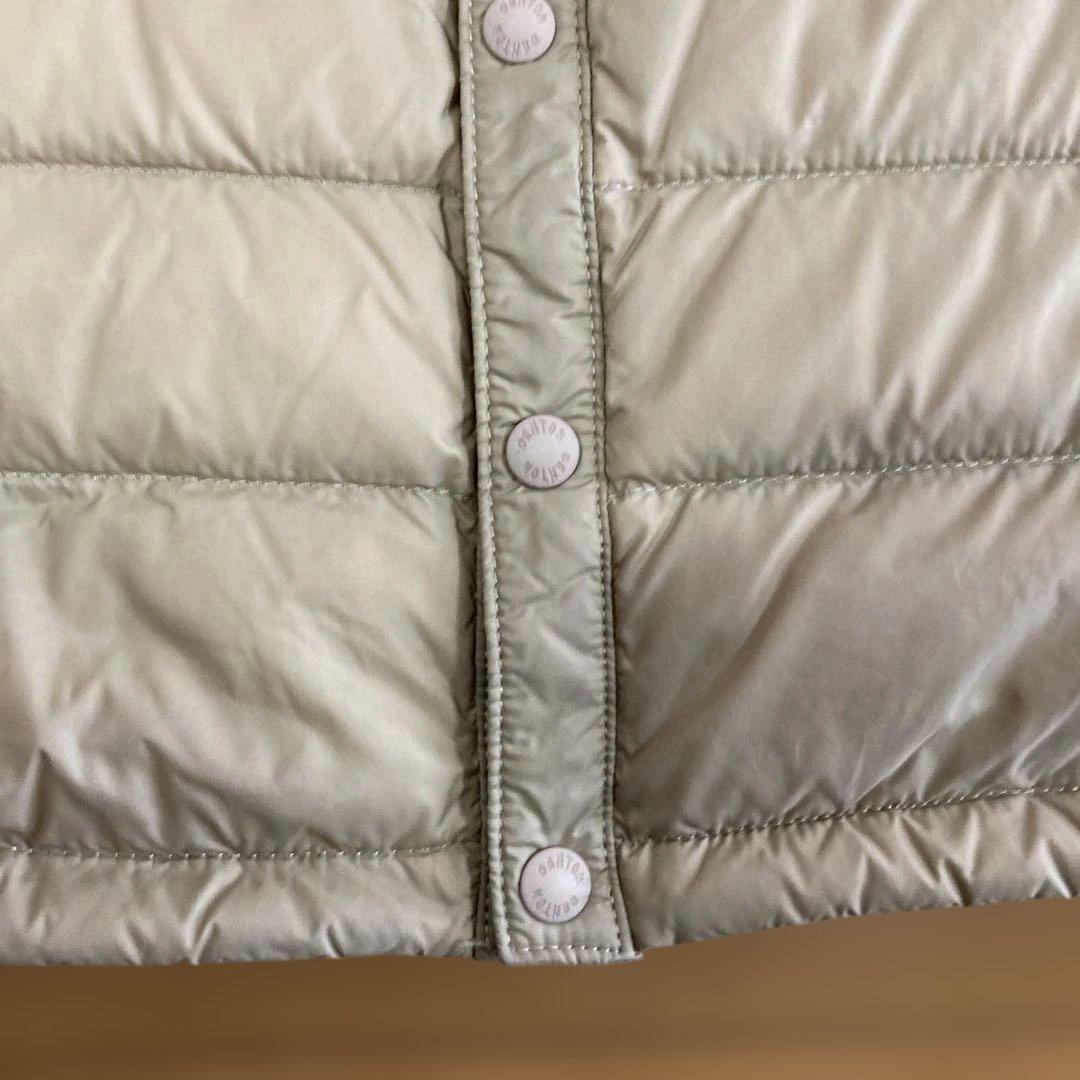 超美品【DANTON/ダントン】ライトダウンベスト36size ベージュ