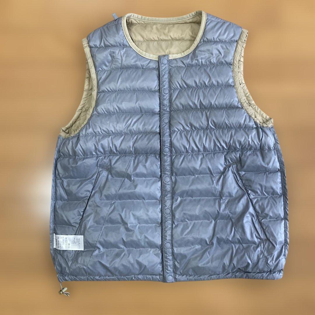 超美品【DANTON/ダントン】ライトダウンベスト36size ベージュ