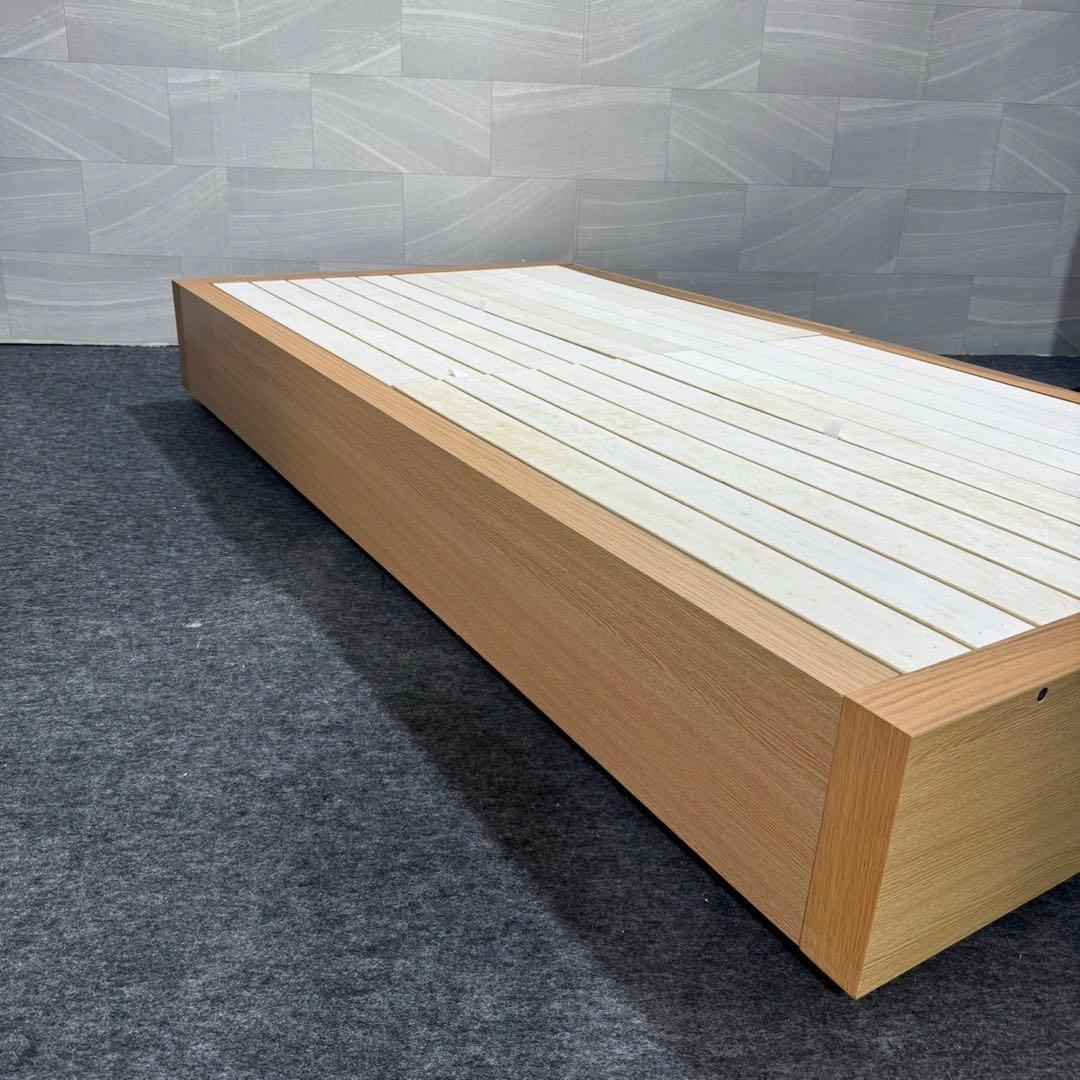 無印良品 シングル ベッドフレーム 収納ベッド・シングル・オーク材 d3532